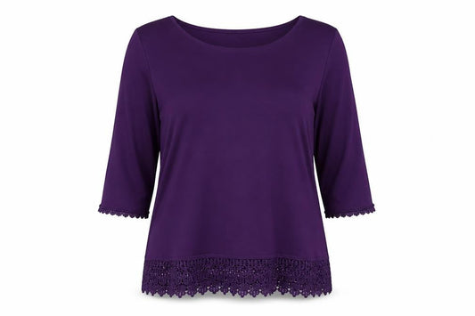 Womens UK Size 18 Bonmarché Purple Basic Blouse
