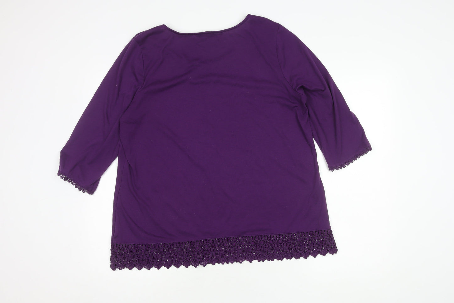 Womens UK Size 18 Bonmarché Purple Basic Blouse