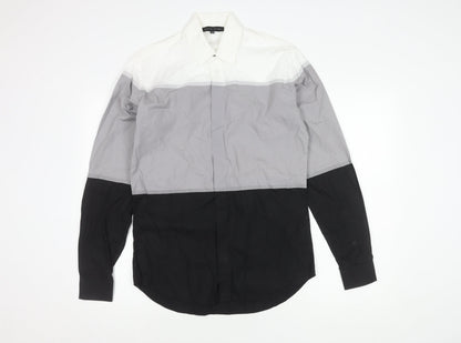 Jonathan Saunders Men's Colourblock Cotton Shirt - Size 48