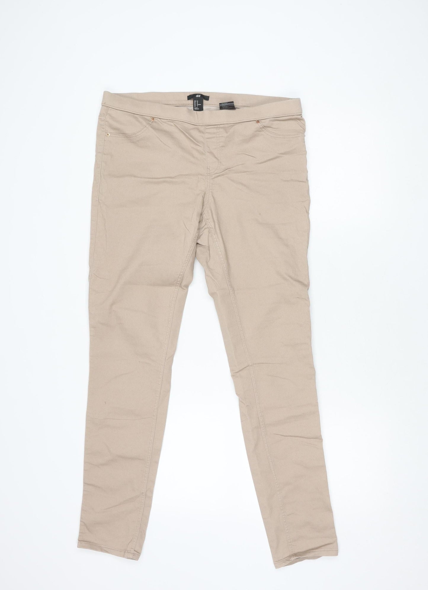 Womens UK Size 14 H&M  Skinny Beige Jeans