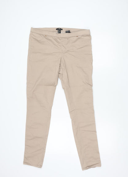 Womens UK Size 14 H&M  Skinny Beige Jeans