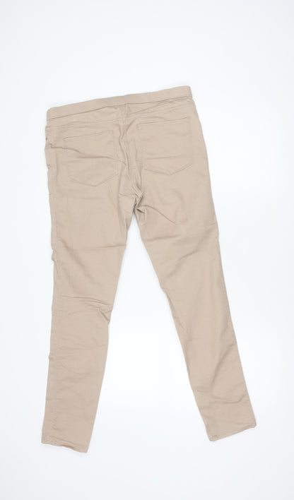 Womens UK Size 14 H&M  Skinny Beige Jeans