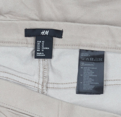 Womens UK Size 14 H&M  Skinny Beige Jeans