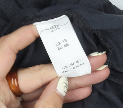 New Look Women's Black Sleeveless Top Size 18