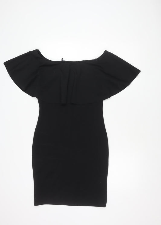 Quiz Women's Black Off the Shoulder Dress Size 12