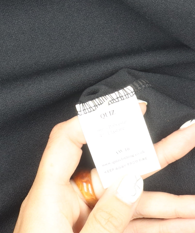 Quiz Women's Black Off the Shoulder Dress Size 12