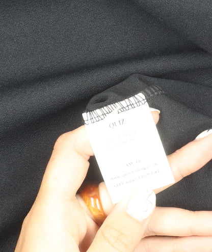 Quiz Women's Black Off the Shoulder Dress Size 12