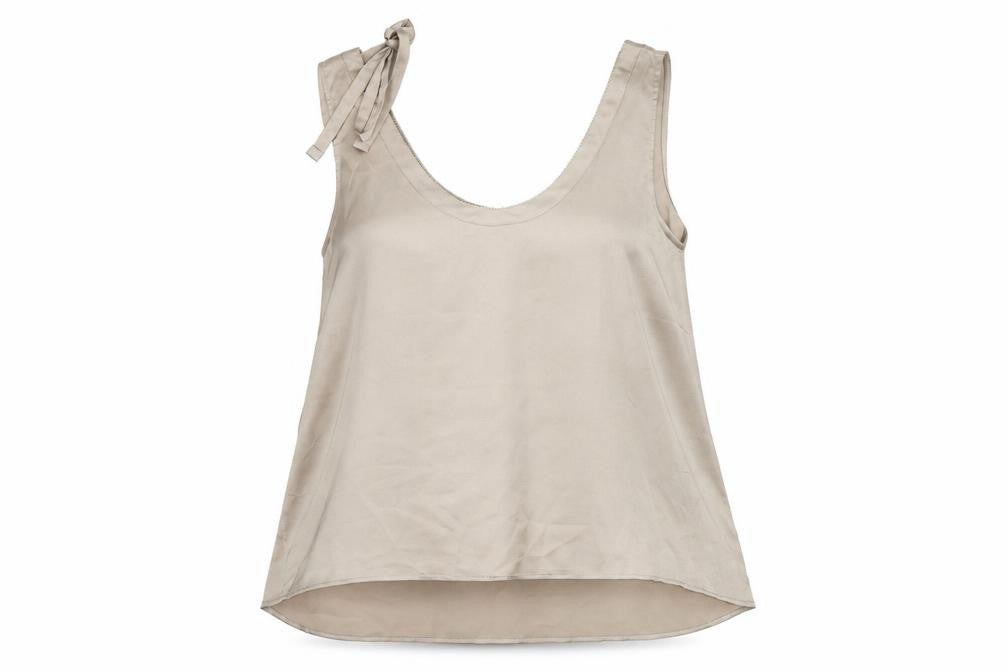 Womens UK Size 22 Marks and Spencer Beige Basic Tank