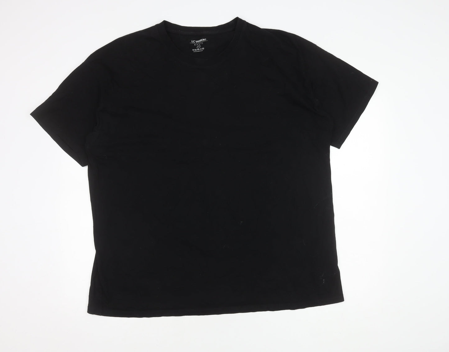 LC Waikiki Men's Black 2XL Crew Neck T-Shirt
