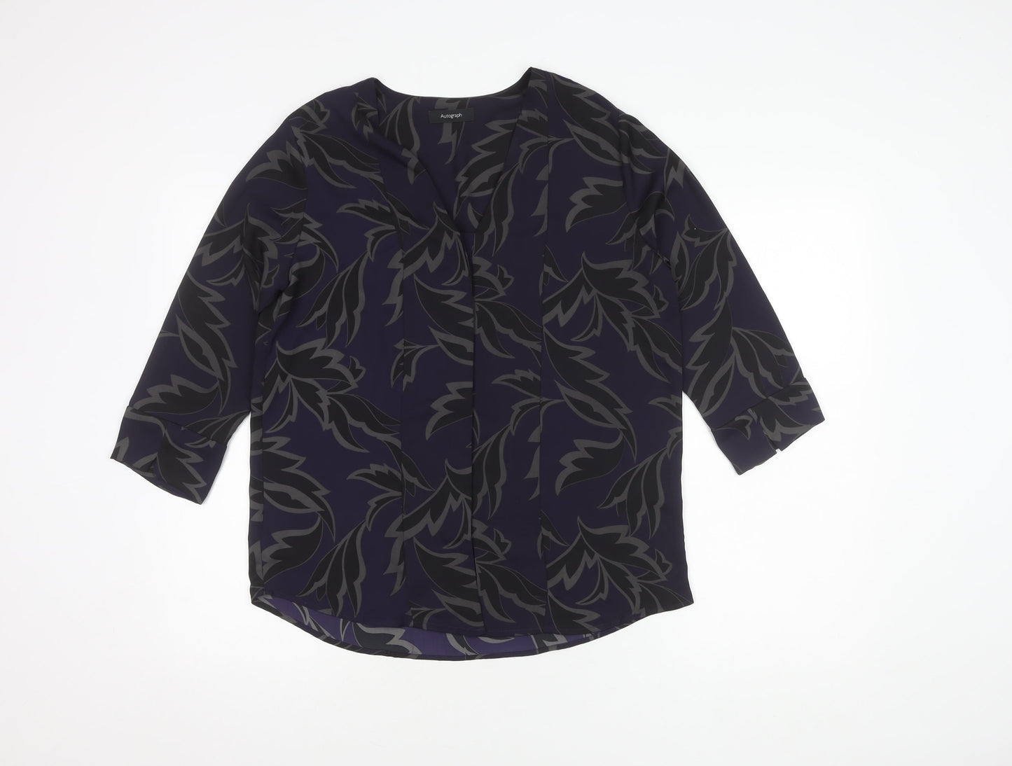 Womens UK Size 10 Marks and Spencer Purple Basic Blouse
