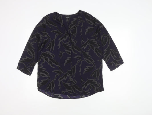 Womens UK Size 10 Marks and Spencer Purple Basic Blouse