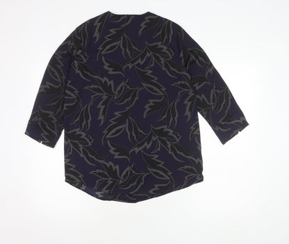 Womens UK Size 10 Marks and Spencer Purple Basic Blouse