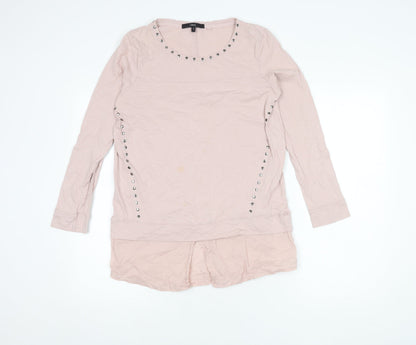 Womens UK Size 10 NEXT Pink Basic Blouse