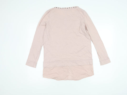 Womens UK Size 10 NEXT Pink Basic Blouse