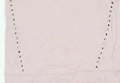 Womens UK Size 10 NEXT Pink Basic Blouse