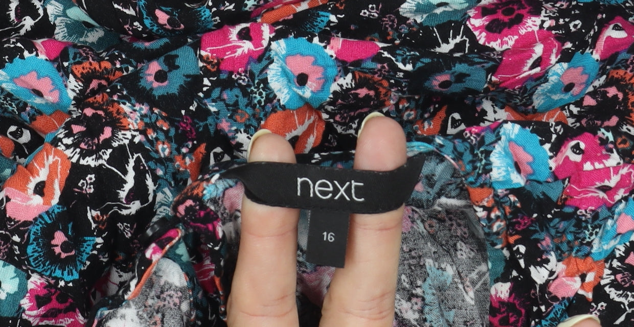 Next Women's Multicoloured Floral Dress Size 16