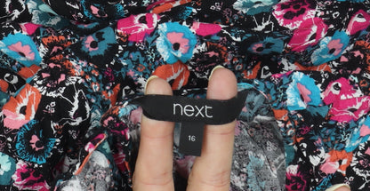 Next Women's Multicoloured Floral Dress Size 16