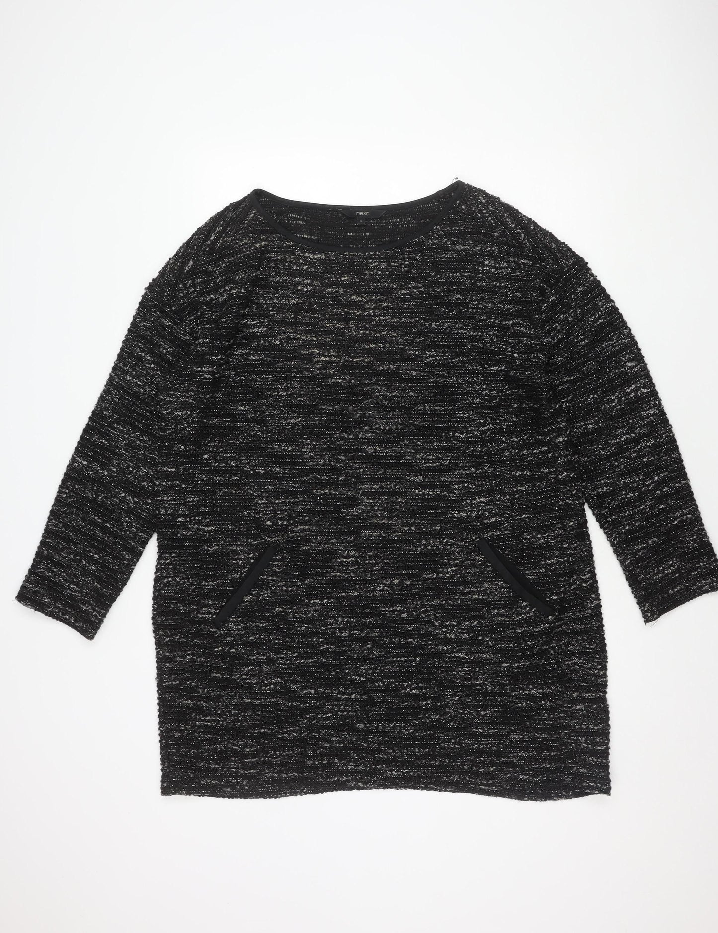 Next Women's Black Knit Dress Size 18