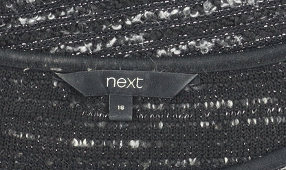 Next Women's Black Knit Dress Size 18