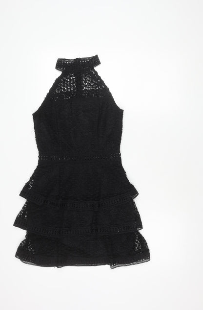 AX Paris Black Lace Bodycon Dress, Women, Size 8
