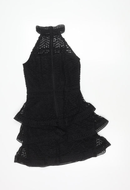 AX Paris Black Lace Bodycon Dress, Women, Size 8