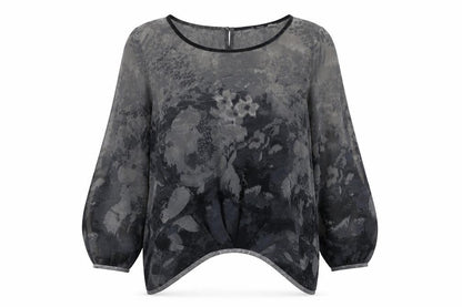 Womens UK Size 12 NEXT Grey Basic Blouse