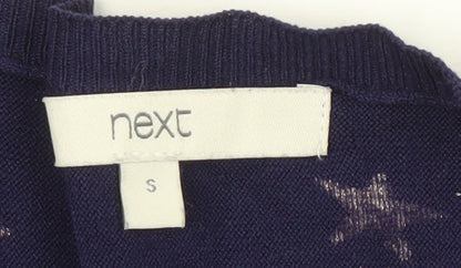 Womens UK Size S NEXT Blue Pullover Jumper