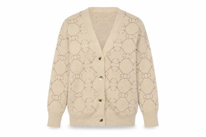Womens UK Size 10 MNG Beige Cardigan Jumper