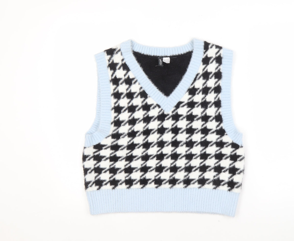 Womens UK Size 12 H&M Multicoloured Vest Jumper