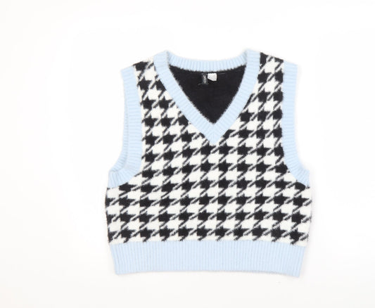 Womens UK Size 12 H&M Multicoloured Vest Jumper