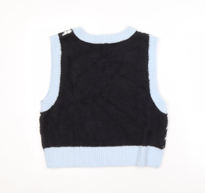 Womens UK Size 12 H&M Multicoloured Vest Jumper