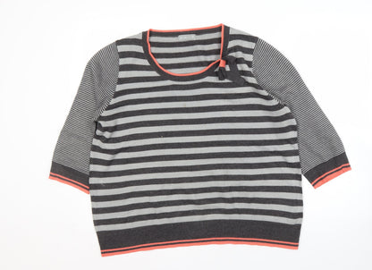 Womens UK Size 20 Per Una Grey Pullover Jumper