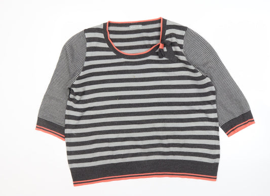 Womens UK Size 20 Per Una Grey Pullover Jumper