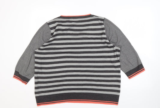 Womens UK Size 20 Per Una Grey Pullover Jumper