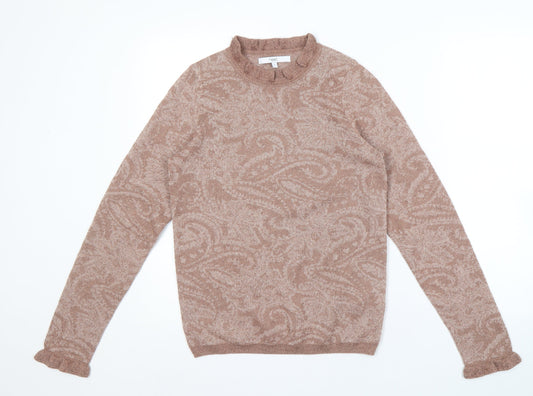 Womens UK Size S NEXT Brown Pullover Jumper