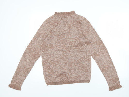 Womens UK Size S NEXT Brown Pullover Jumper