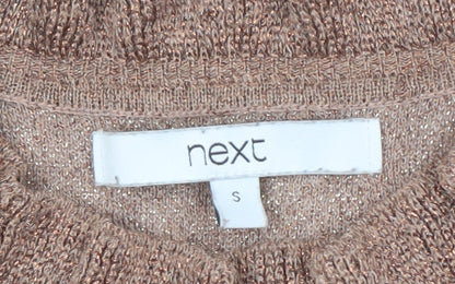 Womens UK Size S NEXT Brown Pullover Jumper