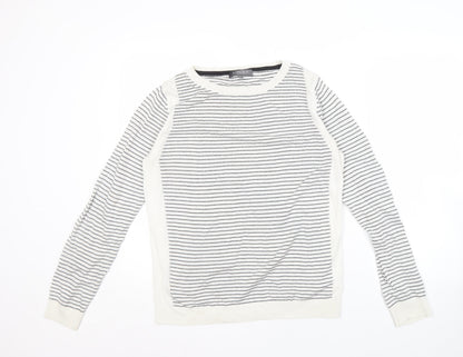 Womens UK Size 14 Limited Collection White Pullover Jumper