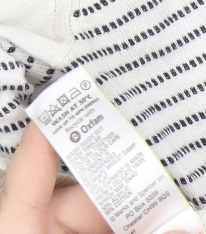 Womens UK Size 14 Limited Collection White Pullover Jumper