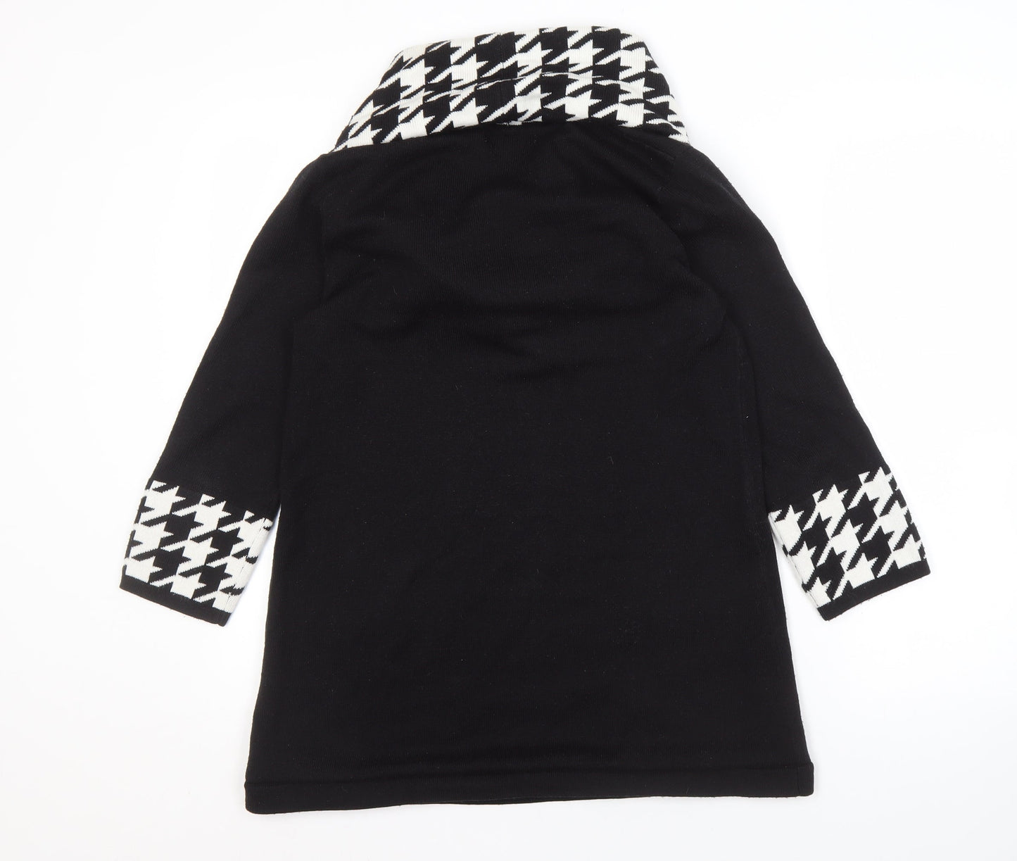 Sandra Darren Women's Black Cowl Neck Pullover L