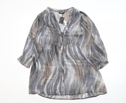M&Co Women's Multicoloured Shirt Dress Size 18