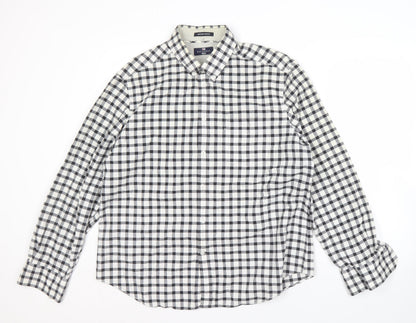 Marks and Spencer Men's Check Shirt L - Casual Style
