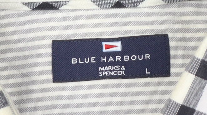 Marks and Spencer Men's Check Shirt L - Casual Style