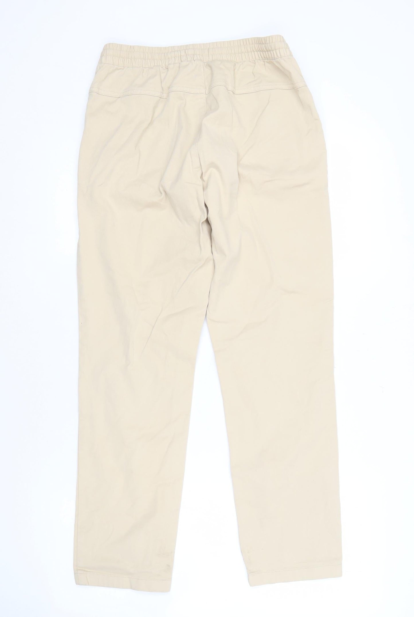 Topman Beige Men's Mid-Rise Trousers Size M