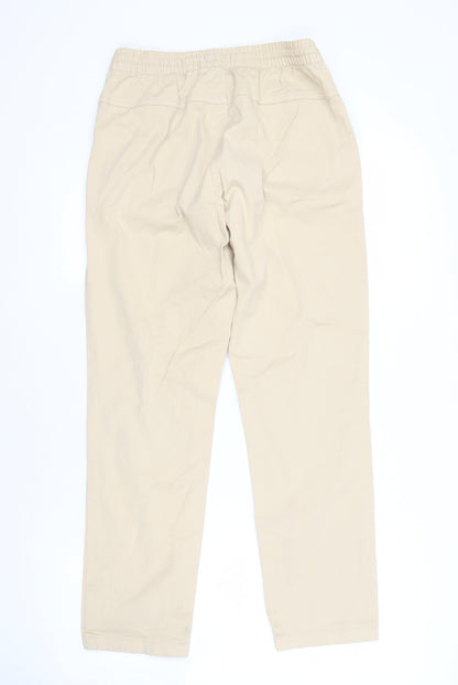 Topman Beige Men's Mid-Rise Trousers Size M
