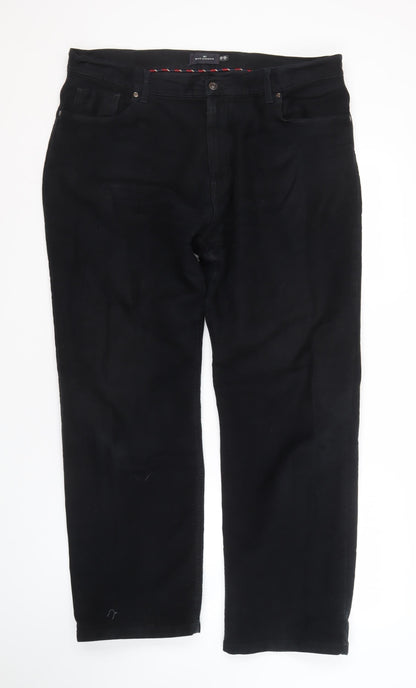 Marks and Spencer Men's Black Chino Trousers Size 40