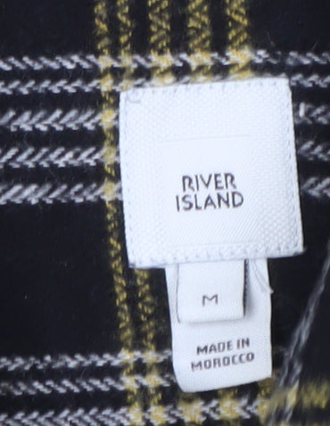 Mens UK Size M River Island Black Basic Jacket