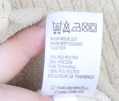 Womens UK Size 14 Marks and Spencer Beige Basic Jacket