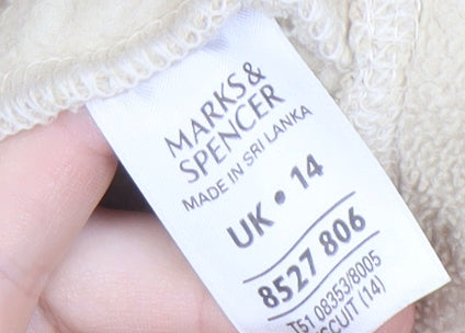Womens UK Size 14 Marks and Spencer Beige Basic Jacket
