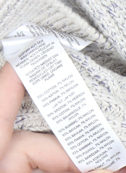 Maine New England Men's Grey M Cable-Knit Jumper